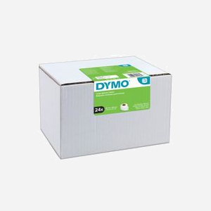 Étiquettes DYMO LW Grand Format S0722390, 36 x 89 mm, Papier Blanc Adhésif Permanent, 6240 étiquettes (24 rouleaux de 260), LabelWriter - Miniature 1