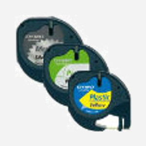 DYMO LetraTag - Lot de 3 Rubans Polyester 12mm x 4m - Compatibilité LetraTag - Référence S0721800 - Dimensions Emballage: 57x94x146mm - Miniature 1