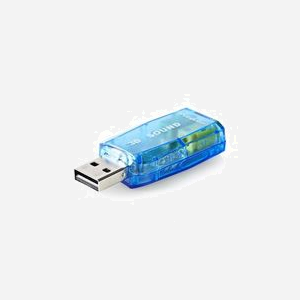 Carte Son Externe Nedis USCR10051BU USB 5.1 Canaux, Interface USB, Entrée et Sortie Ligne 3.5mm, Compatible Windows/macOS/Linux - Miniature 1