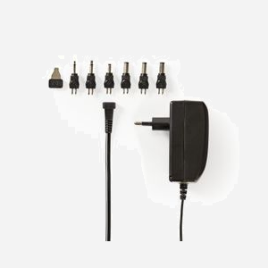 Nedis ACPA003 Alimentation Universelle 24W Intérieure Noire - Sortie 9-24V, 6 Connecteurs, Type C, Boîtier ABS - 111x51x211mm - Miniature 2