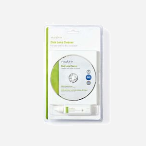 Nedis CLDK110TP - Disque de Nettoyage Optique pour Lecteurs CD, DVD & Blu-ray - Dimensions 141x123x9mm - Poids 59g - Kit de Nettoyage Lentille - Miniature 2