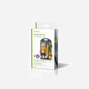 Nedis Kit d'Outils Réparation Électronique CSTS10017 - 17 outils, Tournevis Pentalobe/Phillips/Fente/Torx/Tri-Wing, 12 Bits, 105x156mm - Miniature 4