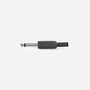 Nedis CAVC23980BK : Kit de 25 Connecteurs Jack 6.35mm M Mono Noir - Contacts Nickelés, Protecteur Câble Diam. Ext. 5.8mm, Matériau PVC - Miniature 1