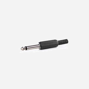 Nedis CAVC23980BK : Kit de 25 Connecteurs Jack 6.35mm M Mono Noir - Contacts Nickelés, Protecteur Câble Diam. Ext. 5.8mm, Matériau PVC - Miniature 2