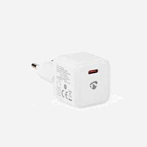 Nedis Chargeur Mural USB-C 20W Power Delivery - Type C (CEE 7/16) - 5V/3A, 9V/2.22A, 12V/1.67A - Universel Smartphone/Tablette - Blanc - Miniature 4