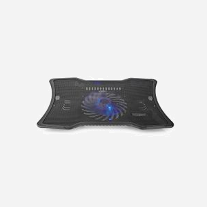 Nedis NBCR101BK Support Refroidisseur Laptop 12-17" ABS Métal Ventilateur 12.5cm 15dB 1xUSB 2.0 349x250x25mm 3kg Noir