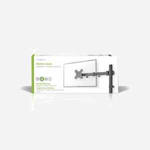 Support Ecran Bureau Nedis MMSIS110BK Noir 15-32" (38.1-81.3cm) VESA 75x75/100x100 mm Inclinaison 180° Pivot 90° Rotation 180° Charge Max 8kg - Miniature 5