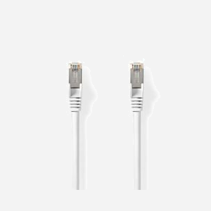 Câble Réseau Nedis Cat8.1 S/FTP (S-STP) 10m RJ-45 Mâle/Mâle Blanc, Contacts Nickel, 40000 Mbit/s, 2000 MHz, Conducteur Cuivre, AWG 27, LSZH