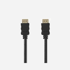 Nedis CVGL34002BK15 : Câble HDMI 1.5m, HDMI Type A, Mâle/Mâle, 3D, 10.2 Gbit/s, ARC, Contacts Or, AWG24, Noir, PVC, 3840x2160 30Hz
