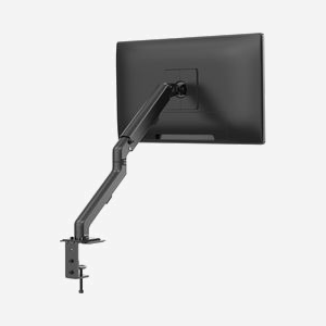 Vision VFM-DA/4 Support écran bureau noir 27" (68.6cm), fixation boulon traversant, VESA 75x75/100x100, charge max 7kg, aluminium/acier - Miniature 2