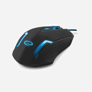 Souris Gaming Esperanza EGM205B USB Type-A Optique 2400 DPI 6 Boutons Programmables, Design Droitier, Noir/Bleu, Câble 1.5m, Compatible Windows/macOS - Miniature 3