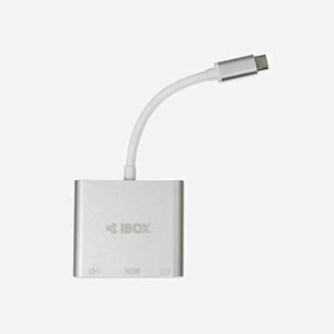 iBox IUH3CFT1 Station d'accueil USB 3.2 Gen 1 Type-C Argent avec HDMI, USB-A et USB-C, Dimensions 50x56x10mm, Câble 0.11m - Miniature 5