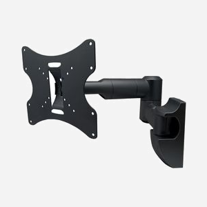 Support Mural Orientable Maclean MC-503B Noir pour Écrans 23"-42" (58-107 cm), Charge Max 30kg, VESA 75x75 à 200x200, Inclinaison ±20°, Pivot 180° - Miniature 1