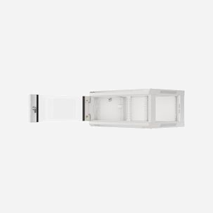 Lanberg WF01-6404-10S Rack Mural 4U 600x450mm Acier Gris Porte Verre Trempé 2 Ventilateurs 230V Charge Max 60kg - Miniature 2