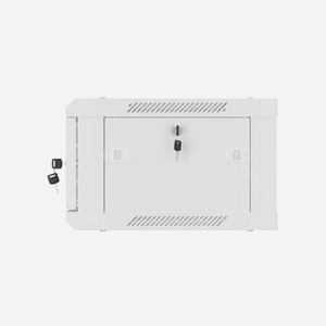 Lanberg WF01-6404-10S Rack Mural 4U 600x450mm Acier Gris Porte Verre Trempé 2 Ventilateurs 230V Charge Max 60kg - Miniature 5