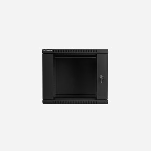 Lanberg WF01-6409-10B Rack Mural 9U 60kg Acier/Verre Trempé 600x450mm Noir IP20 (19" Largeur Interne 45cm Profondeur Interne 38cm) - Miniature 2