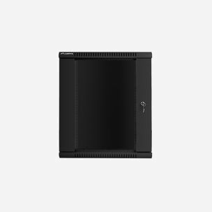 Lanberg WF01-6415-10B Rack Mural 15U 19" Noir, Charge Max 60kg, Profondeur 450mm, Serrure à Clé, IP20, Incl. Ecrous - Miniature 1