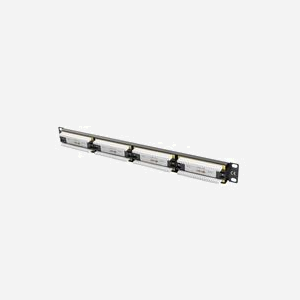 Lanberg PPU6-1024-B Panneau de Brassage 24 Ports RJ45 Catégorie 6 UTP 1U Métal Noir 445x44.5x32.5mm