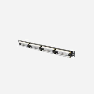 Lanberg PPU5-1024-B Baie de Branchements 24 ports RJ-45 Cat5/Cat5e 1U Montage Rack Métal Noir 445x44.5x32.5mm Certification T568A/B - Miniature 5