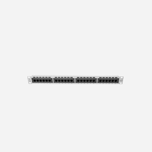 Lanberg PPU5-1024-S : Baie de Branchement 1U, 24 Ports RJ-45 Cat5/Cat5e, Montage Rack 19", Métal Blanc, 445x44.5x32.5mm