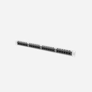 Lanberg PPU5-1024-S : Baie de Branchement 1U, 24 Ports RJ-45 Cat5/Cat5e, Montage Rack 19", Métal Blanc, 445x44.5x32.5mm - Miniature 2