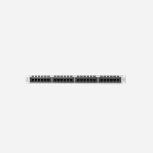 Lanberg PPU5-1024-S : Baie de Branchement 1U, 24 Ports RJ-45 Cat5/Cat5e, Montage Rack 19", Métal Blanc, 445x44.5x32.5mm - Miniature 4