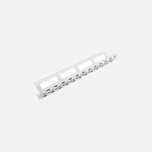 Lanberg PPKS-1224-S Baie de Branchements 1U 24 Ports RJ45/RJ11/RJ12 Gris Métal/Plastique 482.6x44.5x100mm Montage Rack 19"