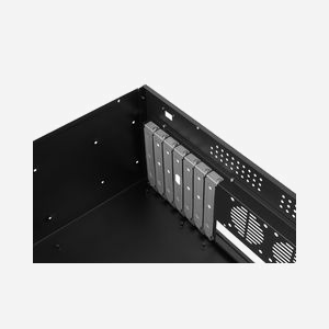 Lanberg SC01-3504-10B Châssis Serveur Rack 4U Noir, 3 baies HDD/SSD 2.5/3.5", 2 ventilateurs, 430x350x177mm, 2x USB 2.0, RoHS/CE - Miniature 4