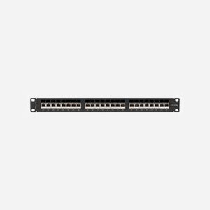 Lanberg PPSA-1024-B : Baie de Branchements 1U 24 Ports Cat6a F/UTP (FTP) Noir, Montage Rack 19" ABS/Métal, 445x44.5x102mm - Miniature 4