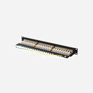 Lanberg PPSA-1024-B : Baie de Branchements 1U 24 Ports Cat6a F/UTP (FTP) Noir, Montage Rack 19" ABS/Métal, 445x44.5x102mm - Miniature 5