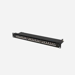 Lanberg PPS7-1024-B : Baie de Branchements 24 Ports Cat7 F/UTP (FTP) 1U, Montage Rack 19", ABS/Métal, 445x44.5x102mm, Gestion Câbles - Miniature 2