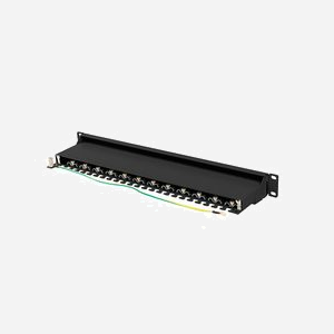 Lanberg PPS7-1024-B : Baie de Branchements 24 Ports Cat7 F/UTP (FTP) 1U, Montage Rack 19", ABS/Métal, 445x44.5x102mm, Gestion Câbles - Miniature 4