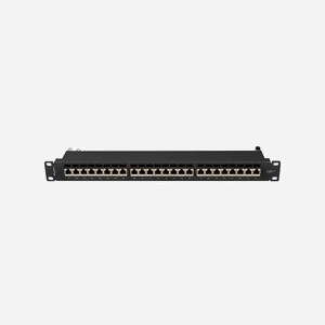 Lanberg PPS7-1024-B : Baie de Branchements 24 Ports Cat7 F/UTP (FTP) 1U, Montage Rack 19", ABS/Métal, 445x44.5x102mm, Gestion Câbles - Miniature 5