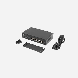Lanberg RSFE-4P-2FE-60 Switch Fast Ethernet non-géré 6 ports RJ45 (4 PoE/PoE+) 1.2Gbit/s 10/100 Rackable 1U - Miniature 4