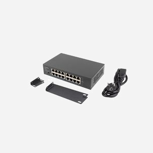 Lanberg RSGE-16 : Switch 16 ports Gigabit Ethernet Non-Géré, 10/100/1000, 8000 MAC, 1U, Boîtier Métal, Standards IEEE 802.3ab/u/i/x - Miniature 3