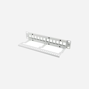 Lanberg PPKS-9112-S Panneau de Brassage 1U 12 Ports Gris Métal 254x99.3x44.5mm pour Baie de Raccordement Réseau - Miniature 2