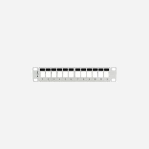 Lanberg PPKS-9112-S Panneau de Brassage 1U 12 Ports Gris Métal 254x99.3x44.5mm pour Baie de Raccordement Réseau - Miniature 3