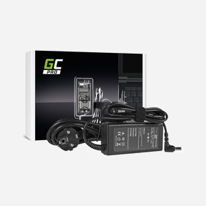 Green Cell AD01P Adaptateur Secteur 60W pour Ordinateur Portable Acer 19V 3.42A Protection Surtension & Court-Circuit Noir - 116x52x30mm