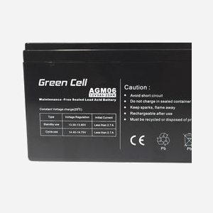 Green Cell Batterie Onduleur AGM06 12V 9Ah VRLA, Dimensions 151x65x95mm, Poids 2.3kg, Durée de vie 5 ans, Technologie Sealed Lead Acid - Miniature 2