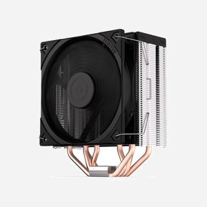 ENDORFY Fera 5 Refroidisseur d'air pour processeur, ventilateur 12cm, 250-1800 RPM, 4 caloducs, noir, sockets LGA 775 à 1700 et AM2+ à AM5, radiateur 15.5x7.7x12.7cm - Miniature 1