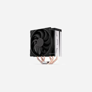 ENDORFY Fera 5 Refroidisseur d'air pour processeur, ventilateur 12cm, 250-1800 RPM, 4 caloducs, noir, sockets LGA 775 à 1700 et AM2+ à AM5, radiateur 15.5x7.7x12.7cm - Miniature 2