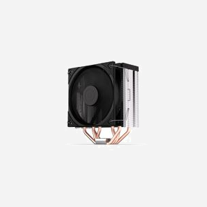 ENDORFY Fera 5 Refroidisseur d'air pour processeur, ventilateur 12cm, 250-1800 RPM, 4 caloducs, noir, sockets LGA 775 à 1700 et AM2+ à AM5, radiateur 15.5x7.7x12.7cm - Miniature 3