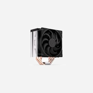 ENDORFY Fera 5 Refroidisseur d'air pour processeur, ventilateur 12cm, 250-1800 RPM, 4 caloducs, noir, sockets LGA 775 à 1700 et AM2+ à AM5, radiateur 15.5x7.7x12.7cm - Miniature 4
