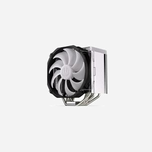 ENDORFY Fortis 5 ARGB Refroidisseur d'air pour processeur, ventilateur 14cm (250-1400 RPM), TDP 220W, 6 caloducs, compatible sockets Intel/AMD, noir. - Miniature 2