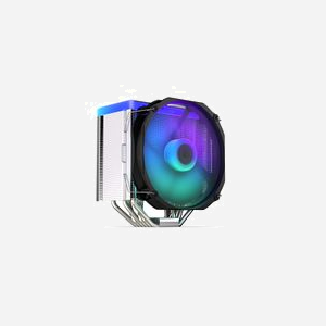 ENDORFY Fortis 5 ARGB Refroidisseur d'air pour processeur, ventilateur 14cm (250-1400 RPM), TDP 220W, 6 caloducs, compatible sockets Intel/AMD, noir. - Miniature 5