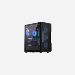ENDORFY Regnum 400 ARGB Tower Noir - Boîtier PC ATX/mATX/Mini-ITX, 4 ventilateurs 120mm ARGB, radiateurs avant 240/360/120/280mm, 2x2.5"/2x3.5" - Miniature 2