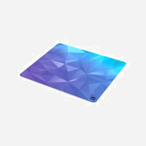 ENDORFY Crystal Blue L Tapis de Souris Gaming 450x400x3mm Noir/Bleu, Surface Tissu, Base Caoutchouc Antidérapante, Bords Cousus Anti-Enroulement