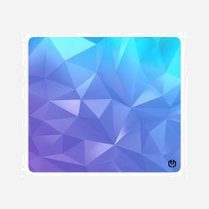 ENDORFY Crystal Blue L Tapis de Souris Gaming 450x400x3mm Noir/Bleu, Surface Tissu, Base Caoutchouc Antidérapante, Bords Cousus Anti-Enroulement - Miniature 2