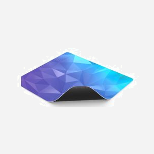 ENDORFY Crystal Blue L Tapis de Souris Gaming 450x400x3mm Noir/Bleu, Surface Tissu, Base Caoutchouc Antidérapante, Bords Cousus Anti-Enroulement - Miniature 4