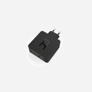 Green Cell CHAR10 Chargeur Secteur Universel Noir - USB-A 2.4A + USB-C 45W Power Delivery 3.0 - Protections Surtension/Surchauffe/Court-circuit - Miniature 4